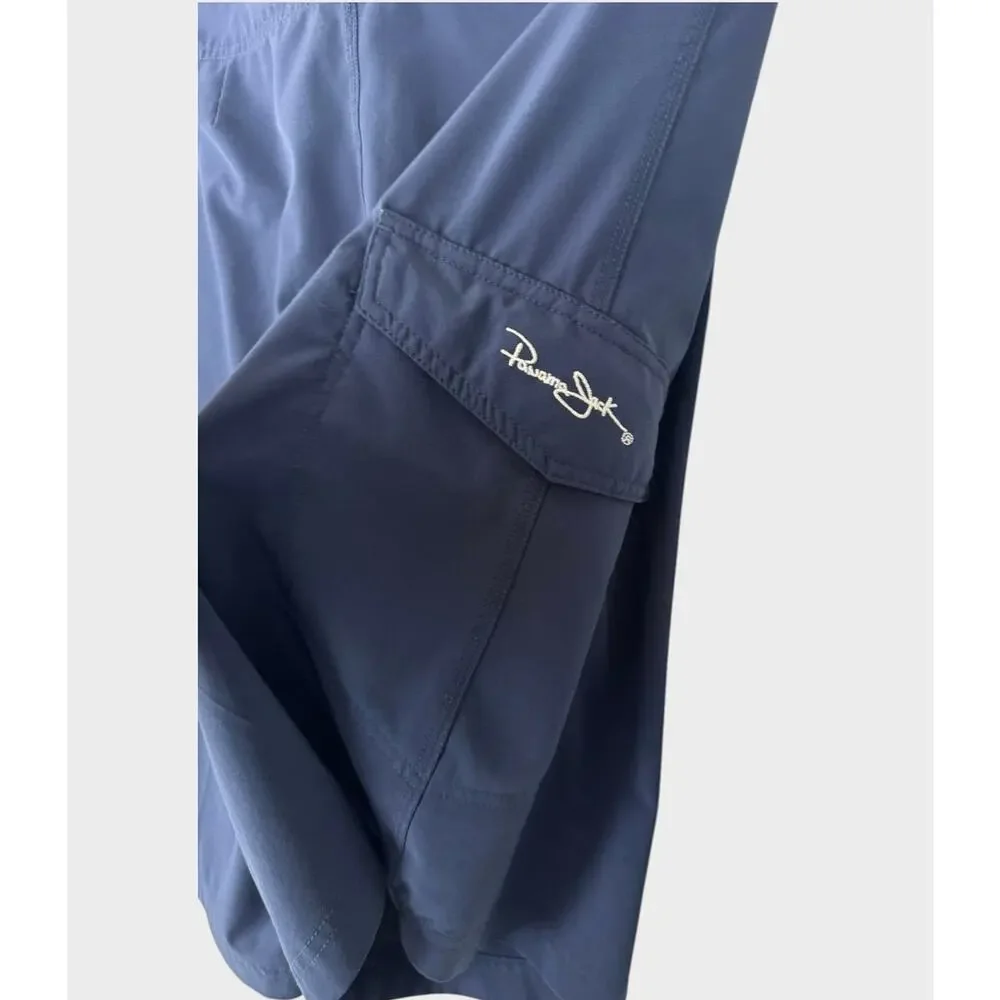 Panama Jack Mens Navy Blue Board Shorts Size 36 Polyester Spandex